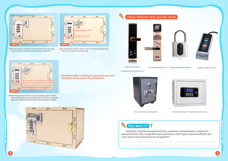 DIY - Mechanical Code Box Kits for school