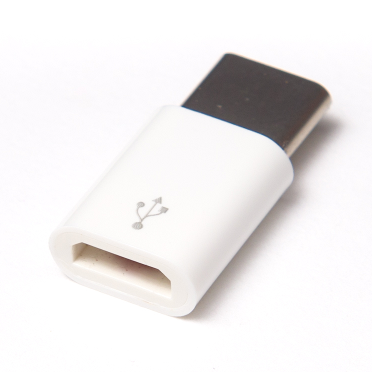 Raspberry Pi® Micro USB(F) to USB-C(M) Adapter White