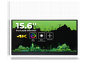15.6inch Monitor - 4K, IPS, 16:9, HDR, Backlight, audio output