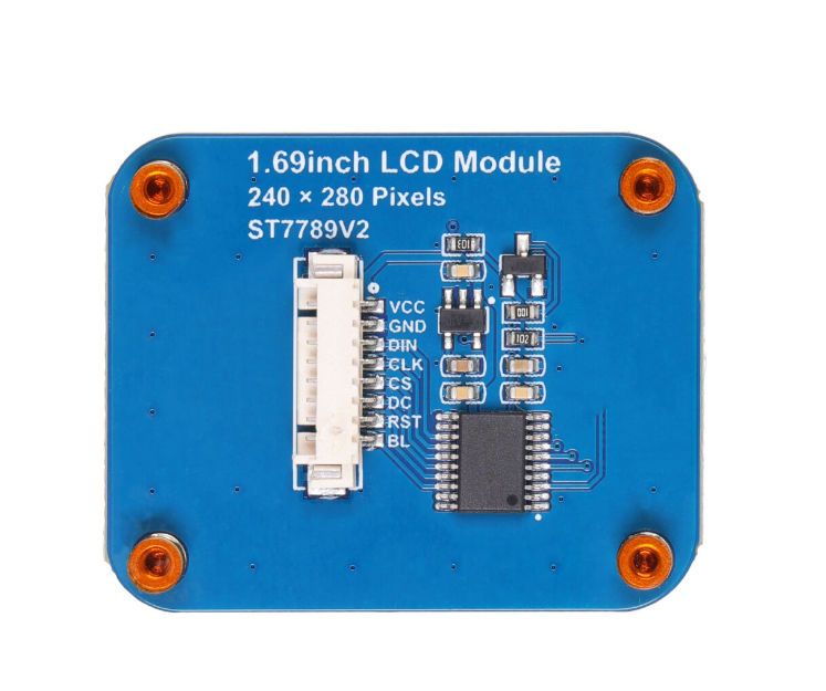 1.69inch LCD Display Module, 240×280 Resolution, SPI Interface