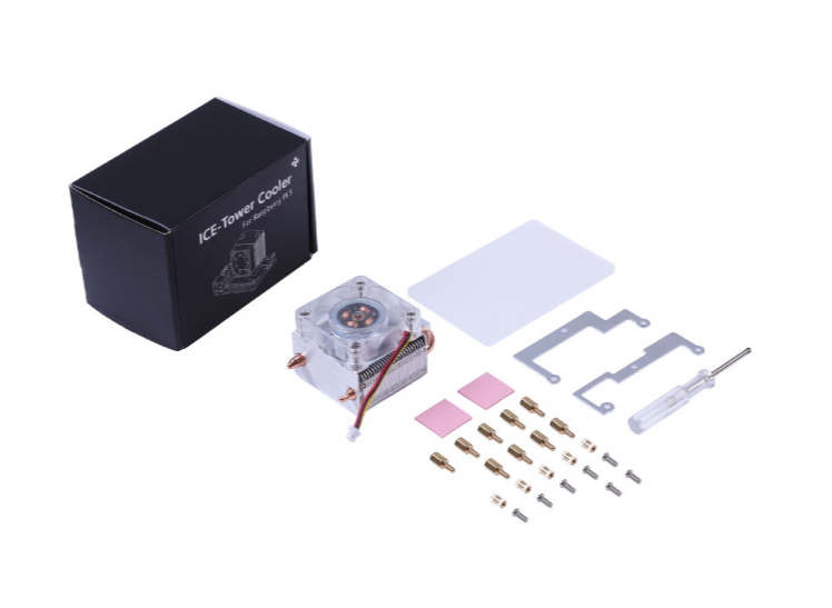 ICE Tower CPU Cooling Fan for Raspberry Pi (Support Pi 5)