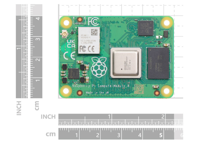 Raspberry Pi Compute Module CM4104000 - 4GB RAM, 2.4/5.0GHz Wi-Fi & Bluetooth 5.0 (CM4104000)