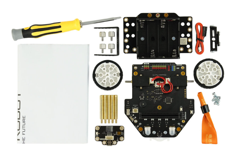 Maqueen Plus V3 - Advanced Matrix Laser Navigation STEM Robot for Competitions (AA Battery)