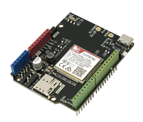 SIM7070G Arduino NB-IoT / LTE / GNSS / GPRS / GPS Expansion Shield (Global)
