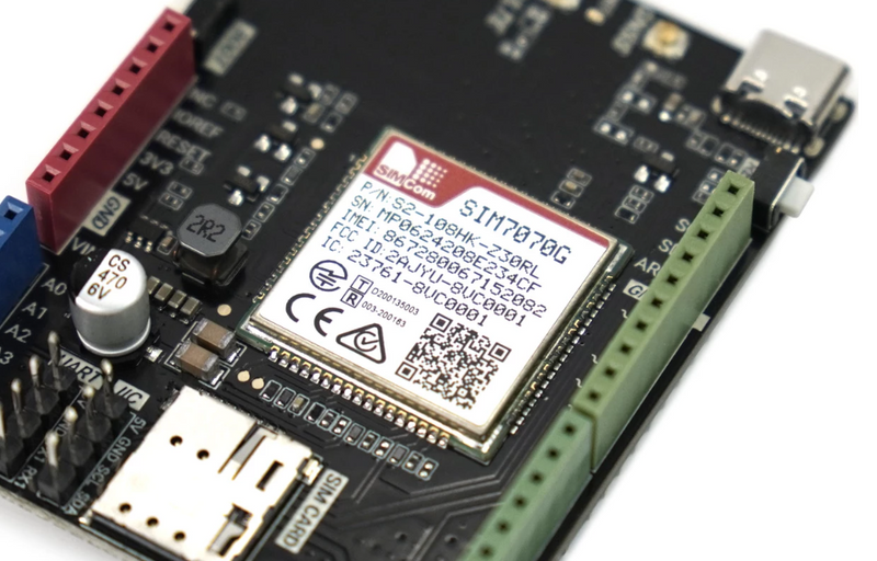 SIM7070G Arduino NB-IoT / LTE / GNSS / GPRS / GPS Expansion Shield (Global)