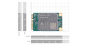 LTE Cat 4 EC25-AUXGR-mini-PCIe - 2G/3G/4G communication, built-in multiple GNSS, Latin America and Australia and New Zealand operators