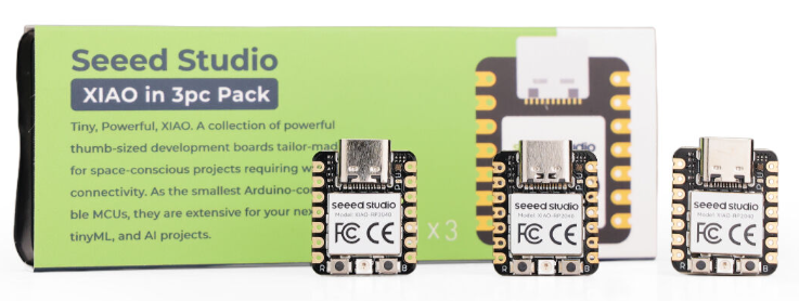 XIAO RP2040 3PCS Pack - Supports MicroPython, Arduino, CircuitPython, Rust, Zephyr, PlatformIO, Tensorflow Lite, Apache NuttX RTOS