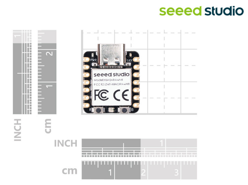 XIAO RA4M1 - Smallest Dev Borad Based on 32-bit Renesas RA4M1, Arduino IDE-Ready, 19 GPIOs, RGB LED, CAN BUS, USB 2.0