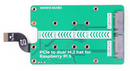 PCIe2.0 to dual M.2 hat for Raspberry Pi 5, Support NVMe SSD, Support Hailo8/8L