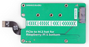 PCIe to M.2 hat for Raspberry Pi 5, Support NVMe SSD, Support Hailo8/8L
