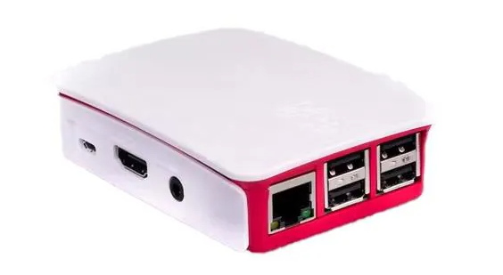 Buy Raspberry Pi® Case v2 for Pi3 - Red and White RPI-SC0012 RaspberryPi