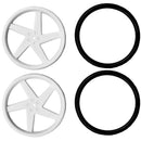 Kitronik White Wheels - Just a pair of white wheels