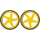 Kitronik Yellow Wheels - Just a pair of yellow wheels