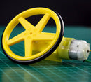 Kitronik Yellow Wheels - Just a pair of yellow wheels