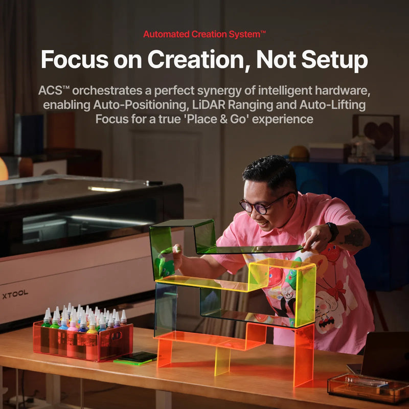 xTool P3 80W CO2 Laser Cutter EDU Bundle