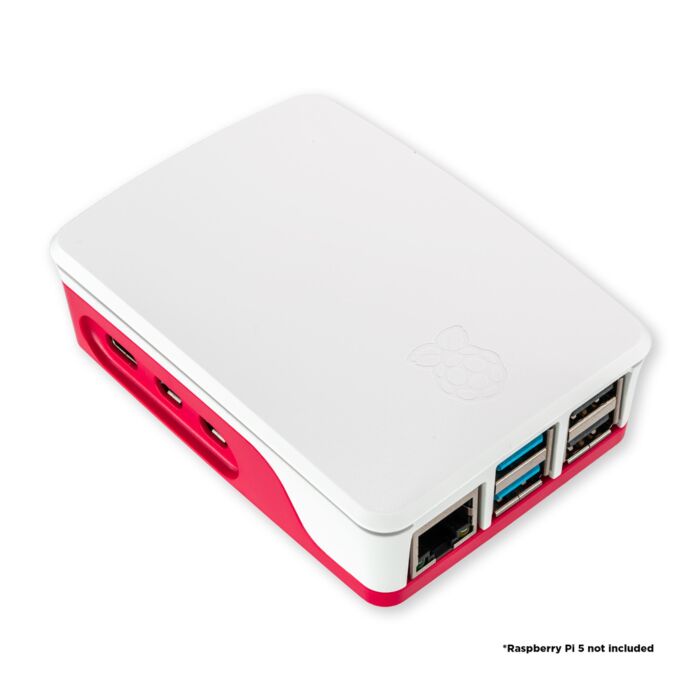 Buy Raspberry Pi 5 Case - Red and White | Pakronics | RPI-SC1159 ...