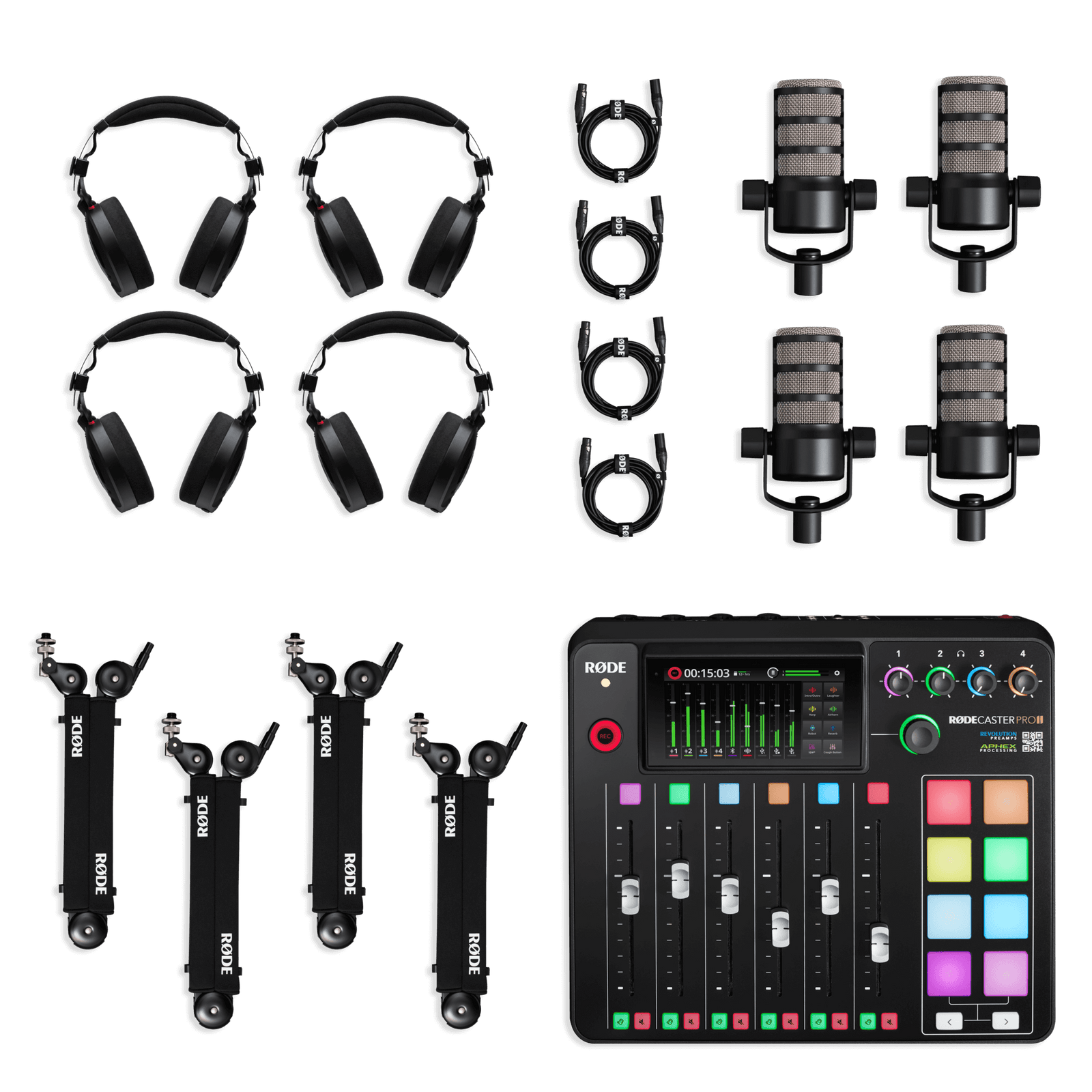 Buy Buy RODE Ultimate Podcast Kit (Black) | Four-person Podcasting Kit ...