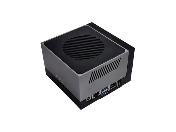 Jetson AGX Orin 32GB H01 Kit with Jetson AGX Orin 32GB Module, 200 TOPs, Wi-Fi, Bluetooth, Aluminum case with cooling fan, Pre-installed JetPack System