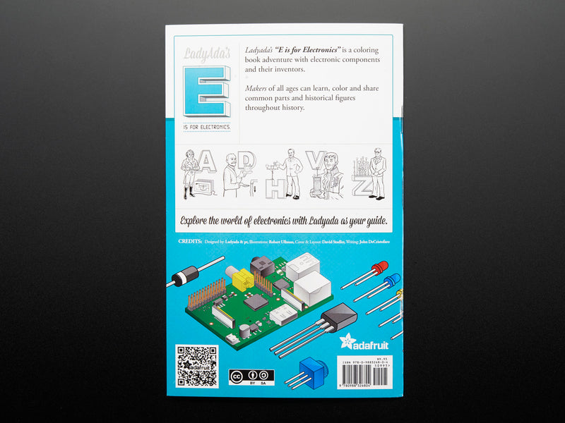 Coloring book - \"Ladyada\'s E is for electronics\"