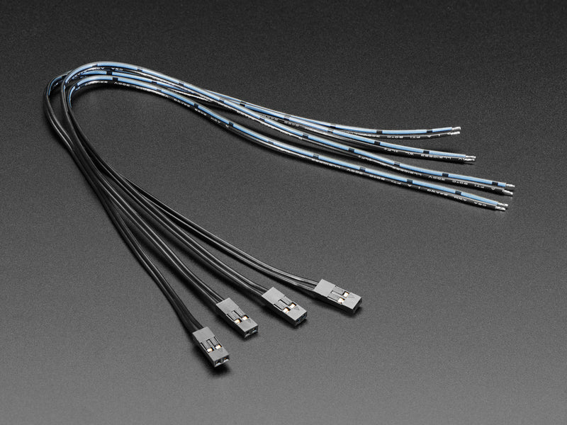 Pig-Tail Cables - 0.1\" 2-pin - 4 Pack
