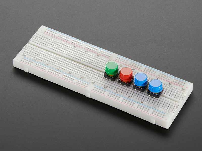 Colorful Round Tactile Button Switch Assortment - 15 pack