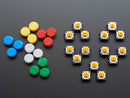 Colorful Round Tactile Button Switch Assortment - 15 pack