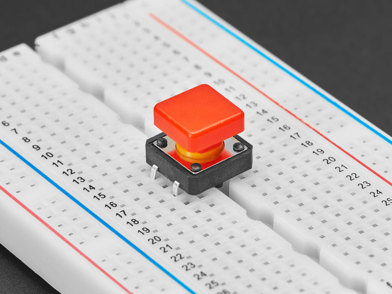 Colorful 12mm Square Tactile Button Switch Assortment - 15 pack