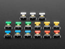 Colorful 12mm Square Tactile Button Switch Assortment - 15 pack