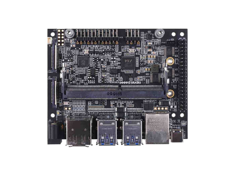 reComputer J202 - carrier Board for Jetson Nano/Xavier NX/TX2 NX, with 4 USB, M.2 Key M,E, same size of NVIDIA® Jetson Xavier™ NX Dev Kit carrier board