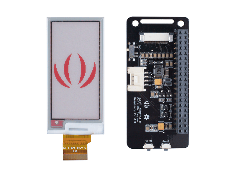 2.13'' Triple-Color E-Ink Display for Raspberry Pi - Buy - Pakronics®- STEM Educational kit supplier Australia- coding - robotics