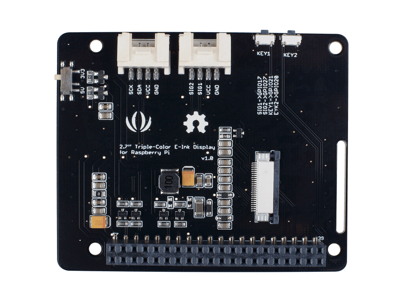 2.7'' Triple-Color E-Ink Display for Raspberry Pi - Buy - Pakronics®- STEM Educational kit supplier Australia- coding - robotics