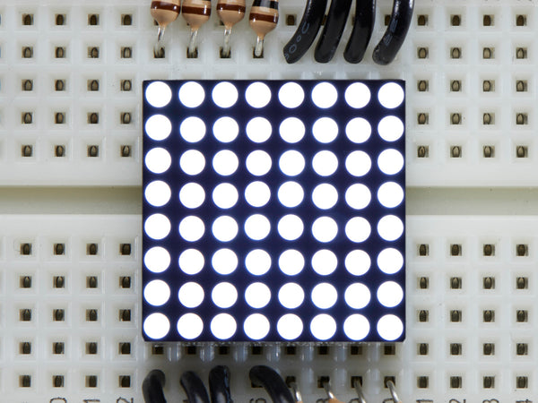 Miniature Ultra-Bright 8x8 White LED Matrix