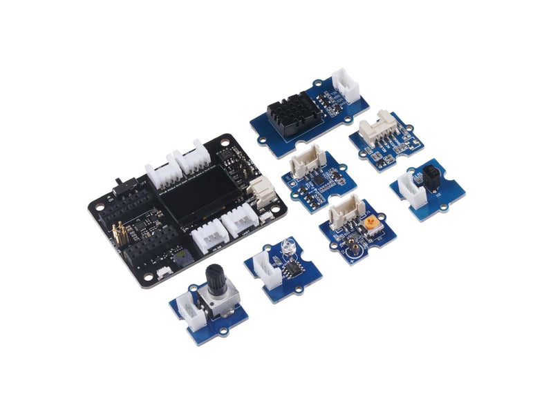 Seeed Studio XIAO Starter Kit - all Seeed Studio XIAO series Development boards supported, XIAO Series Expansion board, 9 Grove Modules, Additional Controllable Components, presented with XIAO Series Courses