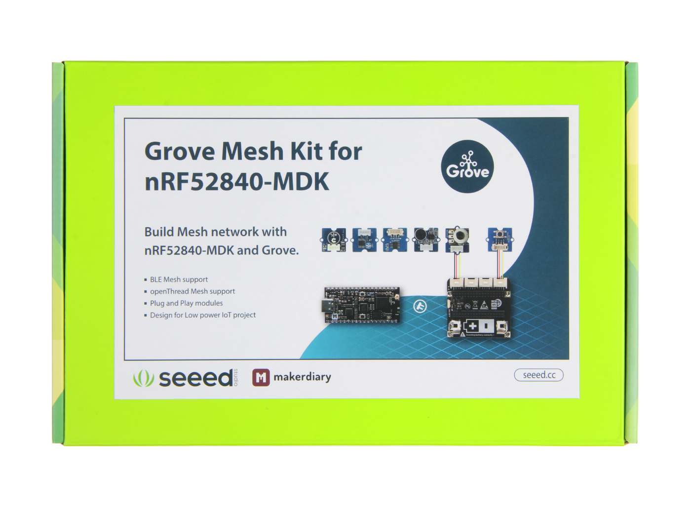 Grover Mesh Buy Grove Mesh Kit for nRF52840-MDK SS110061007 Seeed Studio
