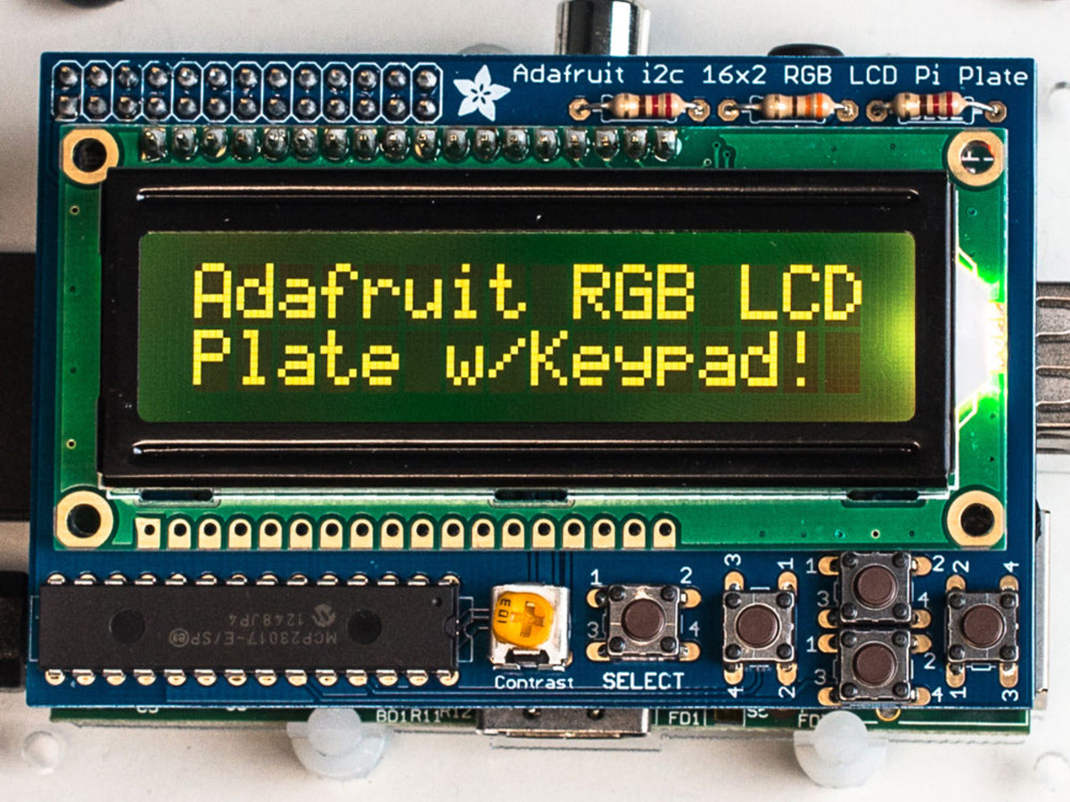 Buy Adafruit RGB Negative 16x2 LCD+Keypad Kit for Raspberry Pi ADA1110  Adafruit