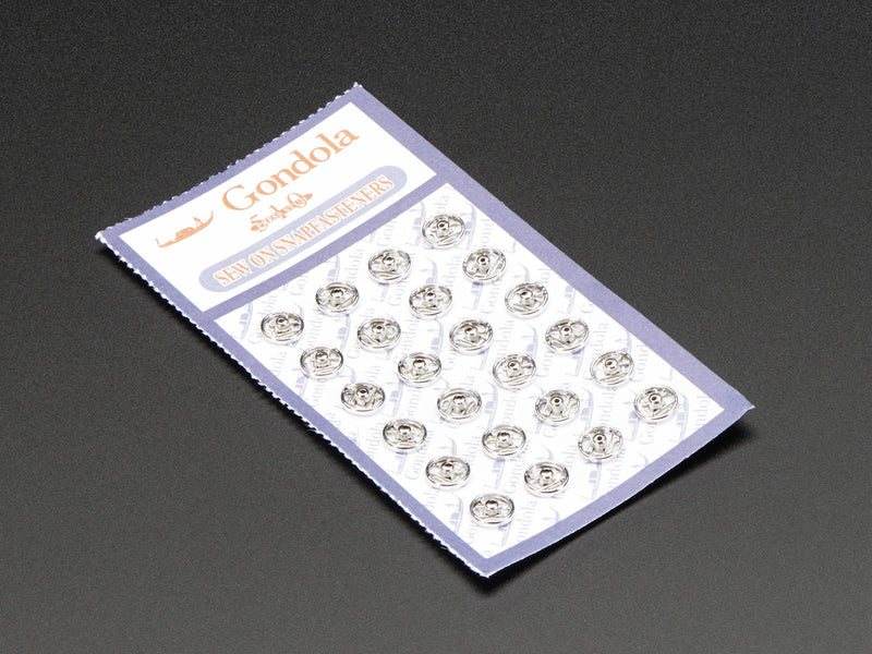 Sewable Snaps - 5mm Diameter - Card of 24