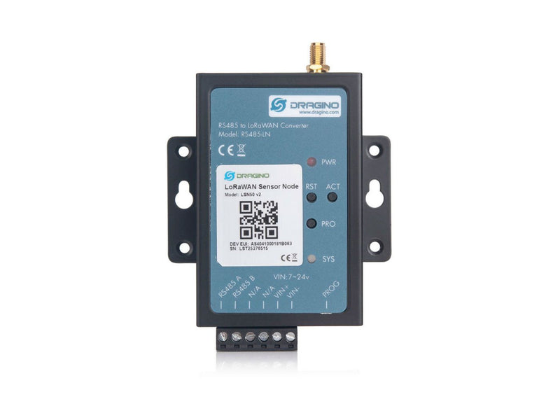 Dragino RS485 to LoRaWAN Converter (SX1276) RS485-LN-AU915MHz - Buy - Pakronics®- STEM Educational kit supplier Australia- coding - robotics