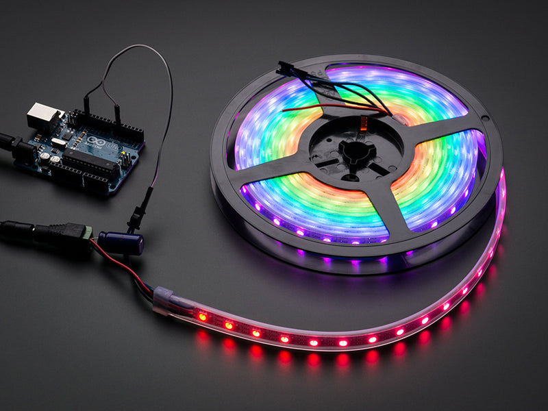 Adafruit NeoPixel Digital RGB LED Strip - White 60 LED - Buy - Pakronics®- STEM Educational kit supplier Australia- coding - robotics