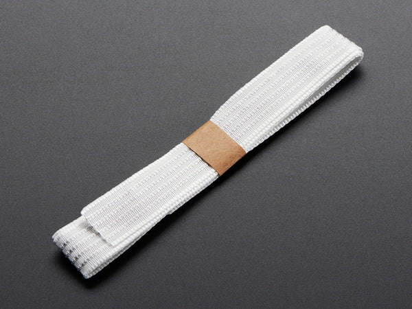 Conductive thread ribbon cable - White - 1 yard