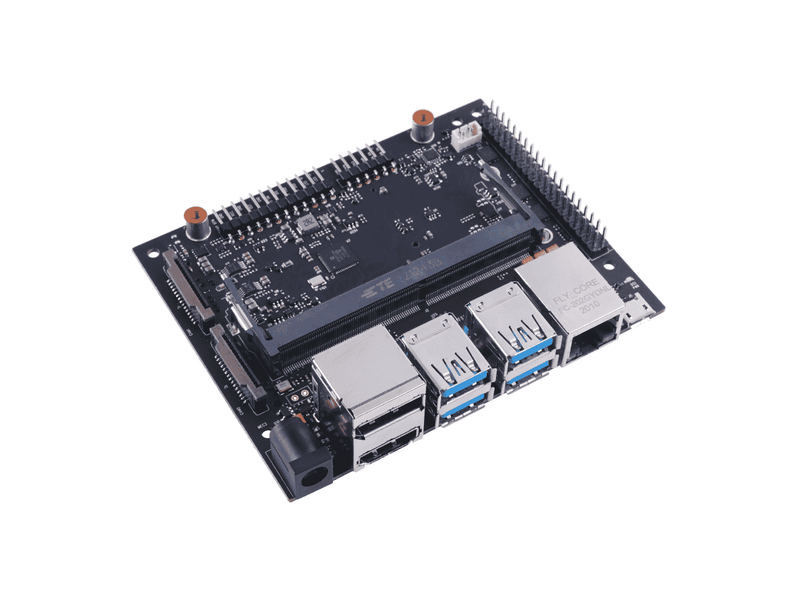 A206 Carrier Board for Jetson Nano/Xavier NX/TX2 NX with compact function design and same size of NVIDIA® Jetson Xavier™ NX carrier board