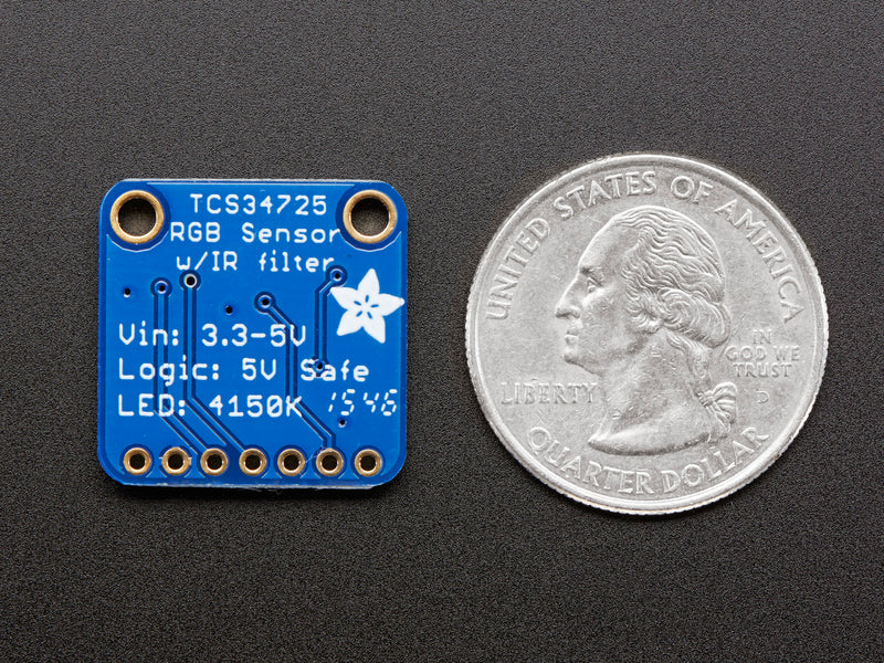 RGB Color Sensor with IR filter and White LED - TCS34725