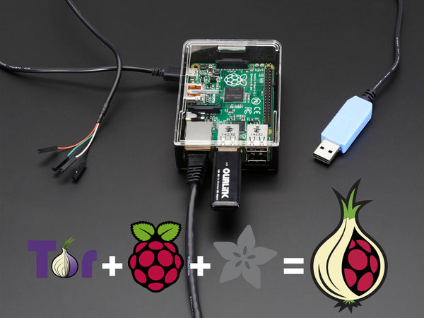 Onion Pi Pack w/ WiFi Module - Make a Raspberry Pi B+ Tor Proxy