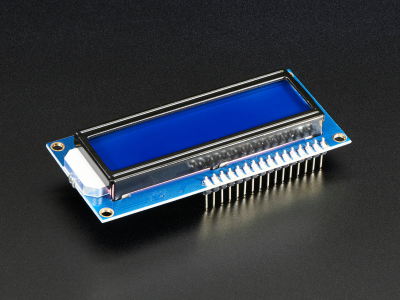 Assembled Standard LCD 16x2 + extras - White on Blue