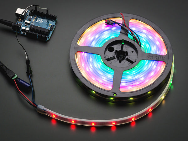 Adafruit NeoPixel Digital RGB LED Strip - Black 30 LED - 1m - Buy - Pakronics®- STEM Educational kit supplier Australia- coding - robotics