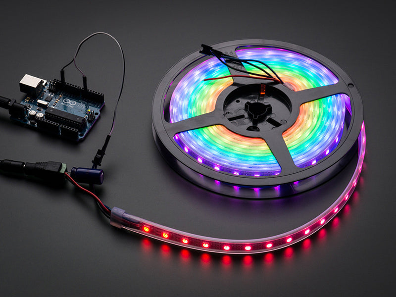 Adafruit NeoPixel Digital RGB LED Strip - Black 60 LED - Buy - Pakronics®- STEM Educational kit supplier Australia- coding - robotics