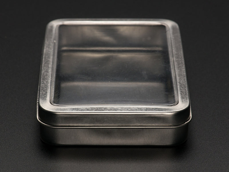 Large Tin With Clear Top Window