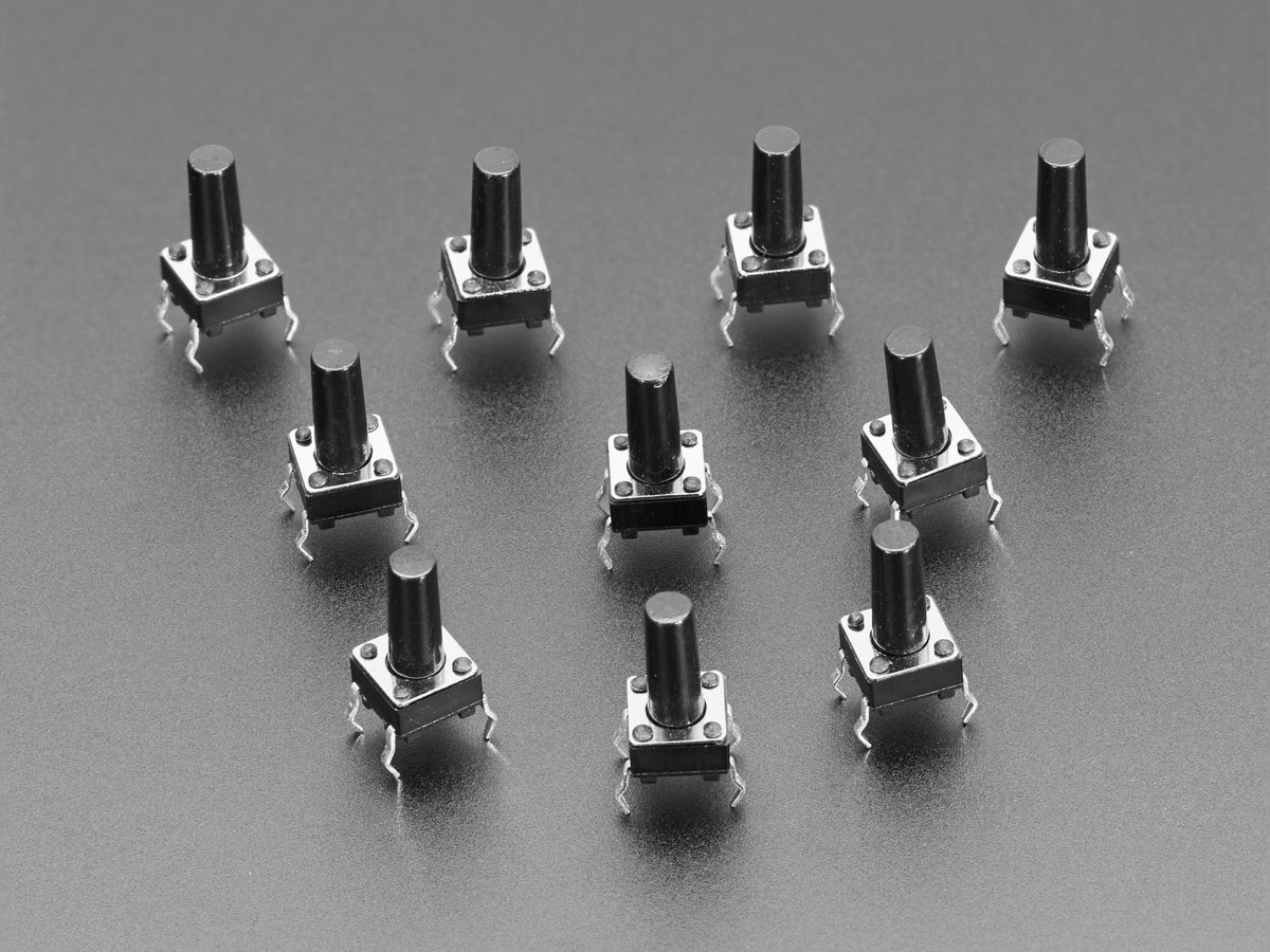 Buy Tactile Switch Buttons (6mm tall) x 10 pack ADA1490 Adafruit