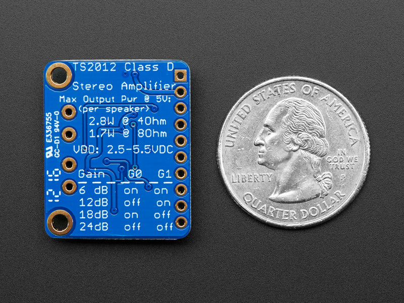 Stereo 2.1W Class D Audio Amplifier - TPA2012