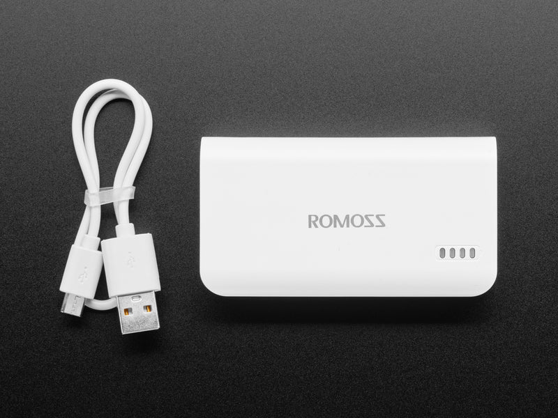USB Battery Pack for Raspberry Pi - 5000mAh - 5V @ 2.1A
