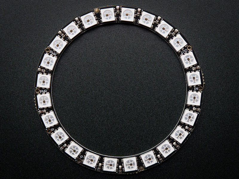 NeoPixel Ring - 24 x 5050 RGB LED with Integrated Drivers